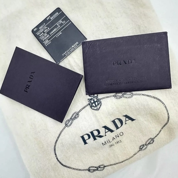 PRADA  Vela Sport Nylon Tessuto Beige shoulder bag with dustbag - Picture 5 of 15